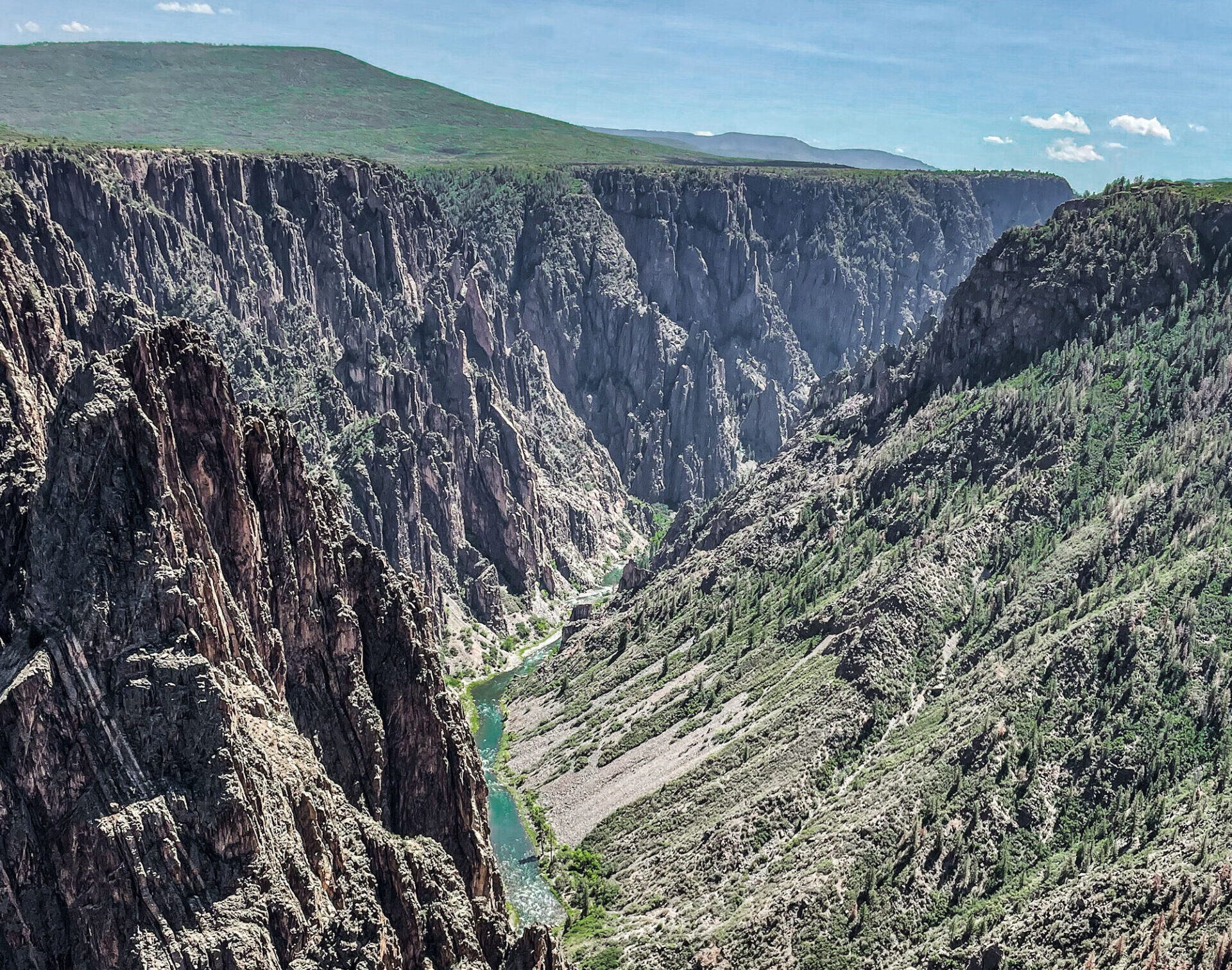 view of the black canyon of the gunnison